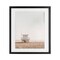 Stupell Industries Minimalist Beach Hut Neutrals Black Framed Print Under Glass, design by Sisi and Seb